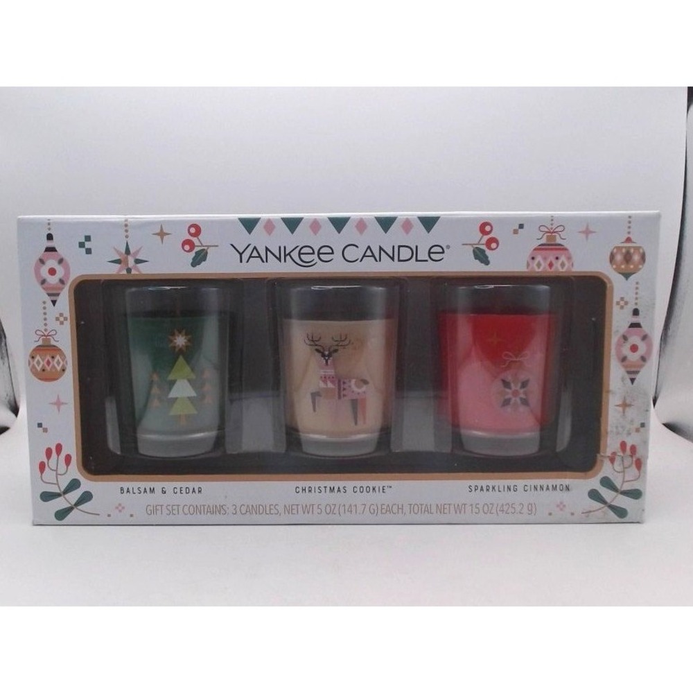 Yankee Candle Holiday Candle Set - 5.0 oz x 3 pack, BRAND NEW IN BOX